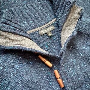 Italian Yarn Banana Republic Speckled Navy Wool Sweater